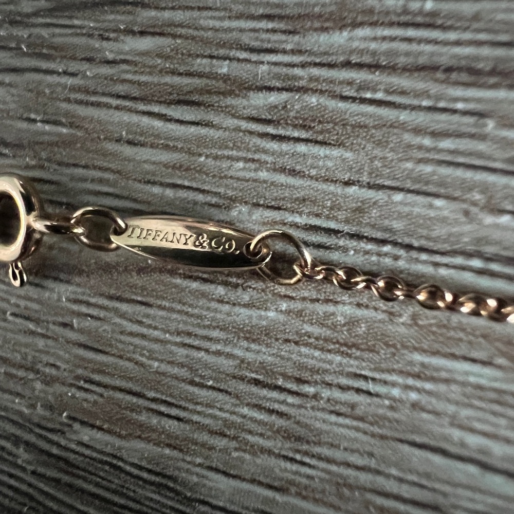 Tiffany & Co. Gold Heart Necklace with Silver Accents - Picture 7 of 10